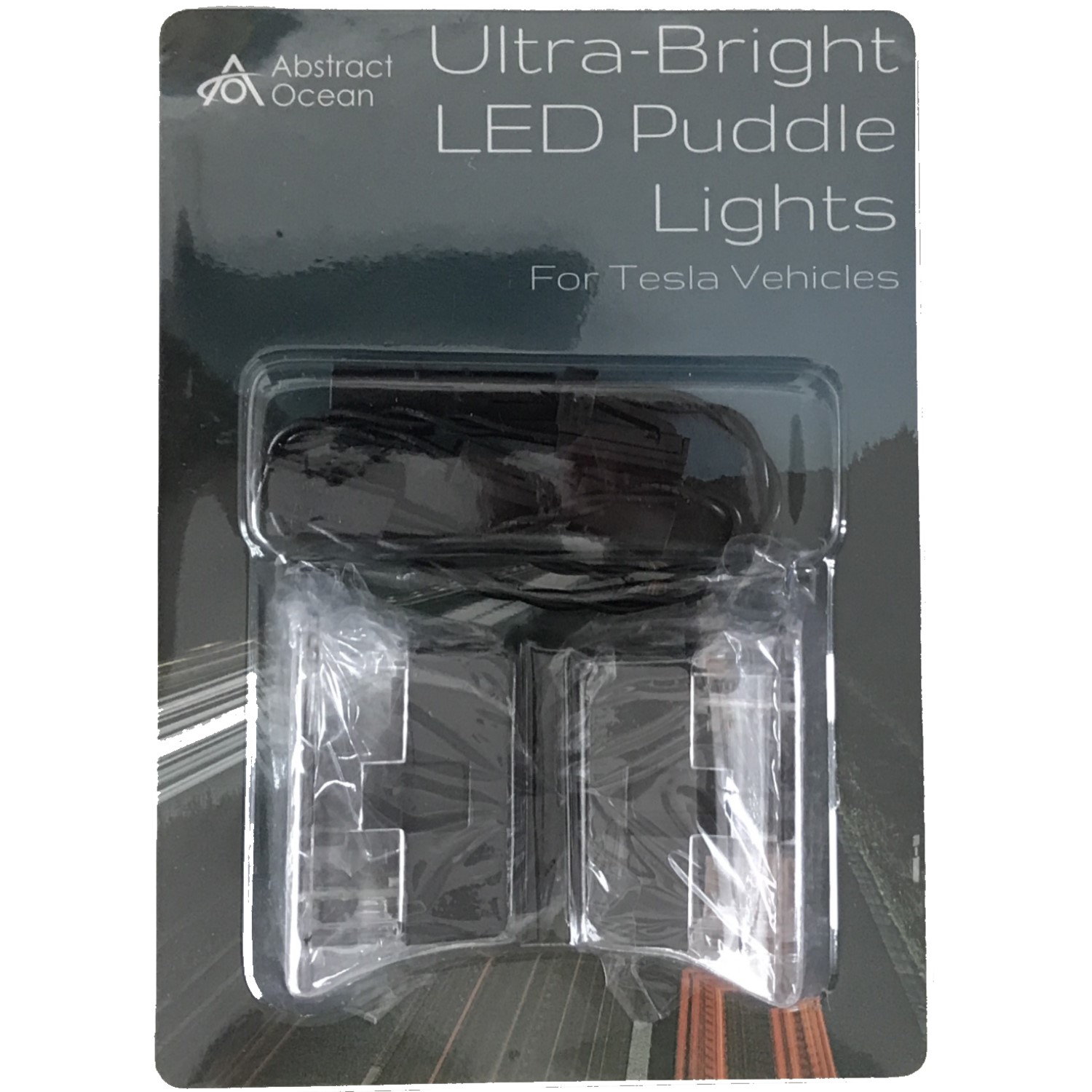 Abstract Ocean Premium LED-Einstiegsleuchten «T»-Logo Model 3 –  , Tesla-Gadgets, Batterie-Check