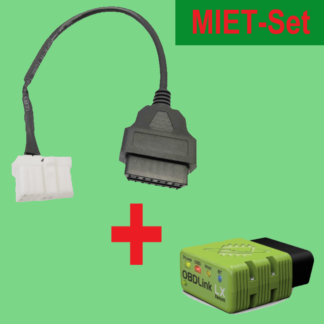 MIET-SET OBD-II-Kabel Model S vor Facelift / LX-Scanner